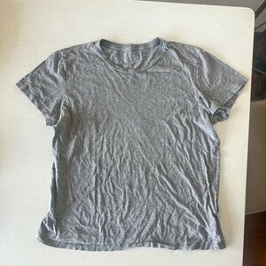 GAP Men's Heather Gray Short Sleeve 100% CottonCrew Tee